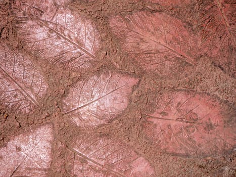 Details of circle design stone floor tiles for outdoors garden