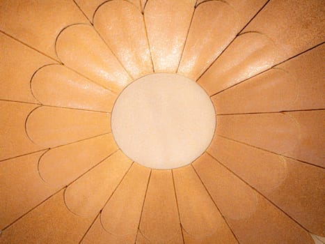 Details of circle design stone floor tiles for outdoors garden