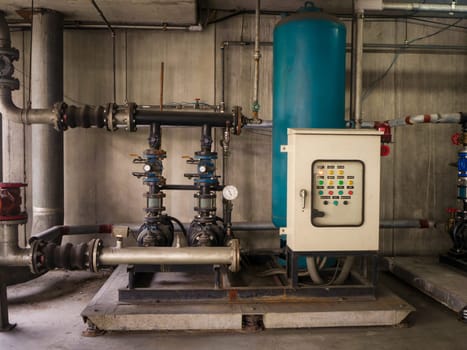 water pump booster system panel for piping and fire control system