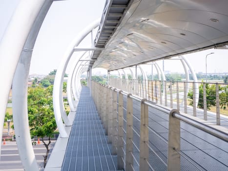 Street Bridge. Its a modern pedestrian bridge