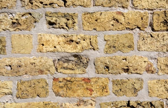 Brick wall of an historic building....