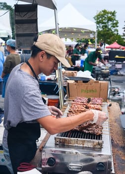 CUMMING, GEORGIA -October 5, 2019: County and local fairs and carnivals are still some of the best values in family entertainment
