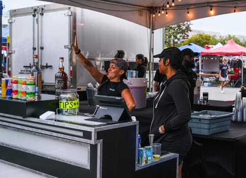CUMMING, GEORGIA -October 5, 2019: County and local fairs and carnivals are still some of the best values in family entertainment