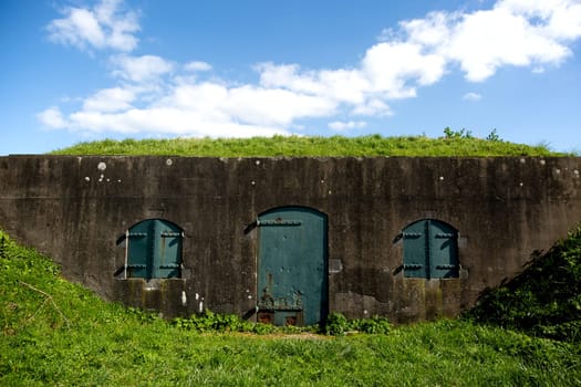 Part of a Dutch fort near Schalkwijk, the Netherlands..