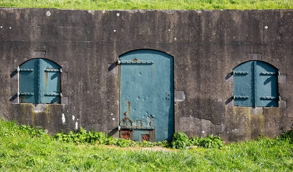 Part of a Dutch fort near Schalkwijk, the Netherlands..
