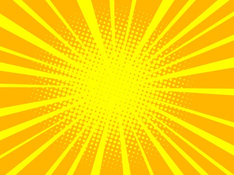 yellow pop art background retro vector illustration kitsch vintage 50s 60s style