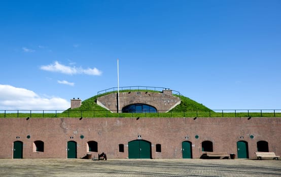 Part of a Dutch fort near Schalkwijk, the Netherlands..