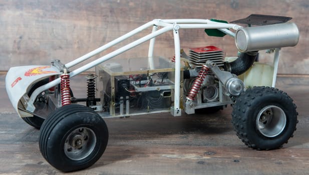 a made by hand RC buggy models