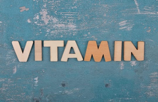 Term from wooden letters on weathered concrete