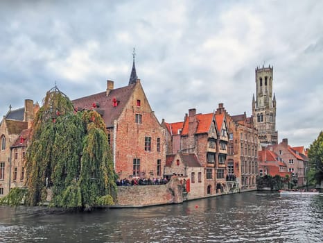 Quay of the Rosary in Bruges, Belgium