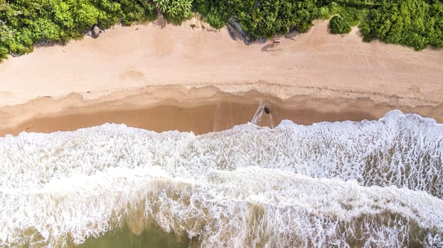 Balneario Camboriu, Santa Catarina, Brazil. Aerial view of the beach of love.