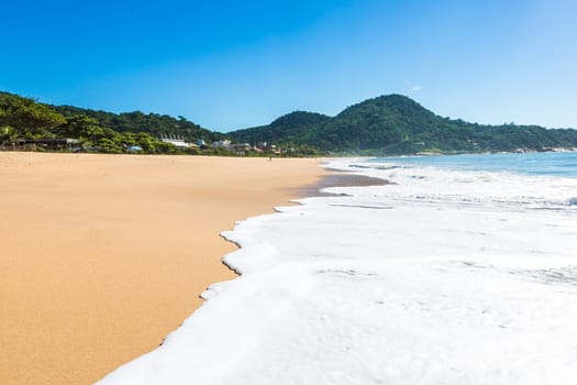 Beach in Balneario Camboriu, Santa Catarina, Brazil. Estaleirinho Beach.