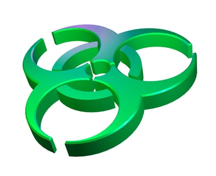 Biohazard icon 3D