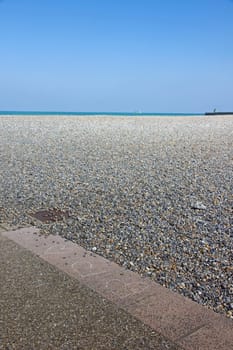 Dieppe, the beach, the three hearts (Seine-Maritime Normandie, France)