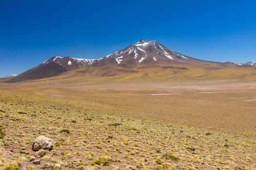 Atacama Desert, Chile. Salar Aguas Calientes. Lake Tuyacto. South America.