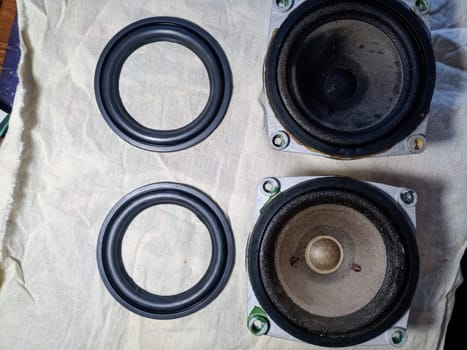 Medium-frequency speakers 20gds-3. Soviet vintage acoustics, elements of a music column.