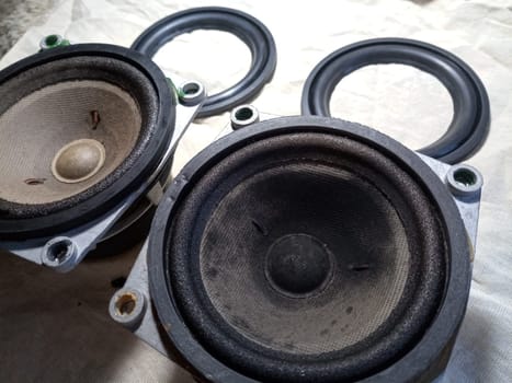 Medium-frequency speakers 20gds-3. Soviet vintage acoustics, elements of a music column.
