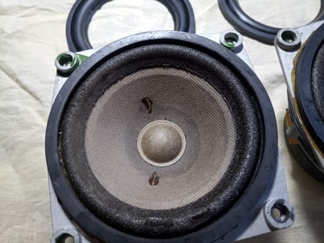 Medium-frequency speakers 20gds-3. Soviet vintage acoustics, elements of a music column.