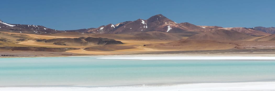 Atacama Desert, Chile. Salar Aguas Calientes. Lake Tuyacto. South America.
