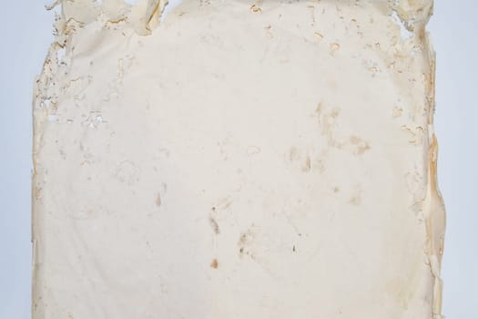 Paper swallowed with silverfish. Traces of wrecking silverfish on vinyl envelopes. lepisma