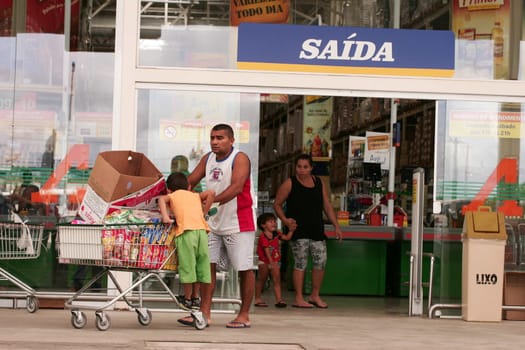 eunapolis, bahia / brazil - march 24, 2010: facade of Atacadao store in the city of Eunapolis.