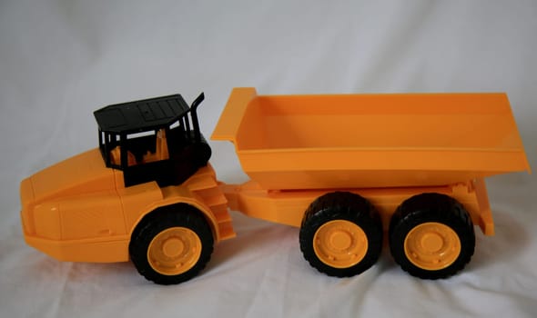salvador, bahia / brazil - may 7, 2020: replica of a bucket truck used in a mining area.