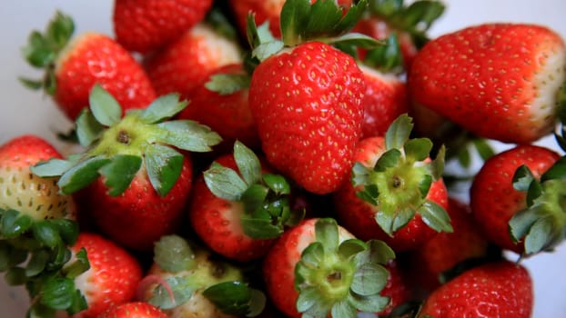 salvador, bahia / brazil - april 28, 2020: pot with strawberries are seen in the city of Salvador.