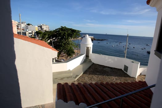 salvador, bahia / brazil - may 11, 2016: View of Forte de Sao Diogo in Barra neighborhood in the city of Salvador.