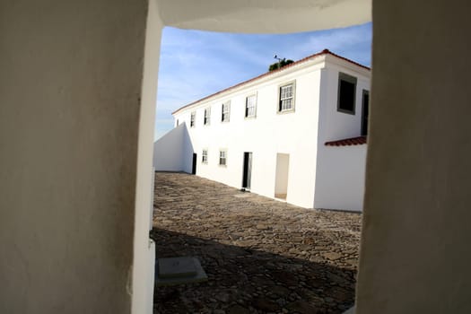 salvador, bahia / brazil - may 11, 2016: View of Forte de Sao Diogo in Barra neighborhood in the city of Salvador.