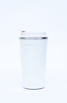 Tumbler isolated on white background, stock photo