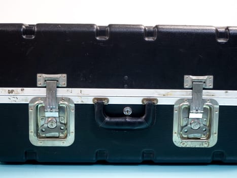 Vintage suitcase isolated on white background.