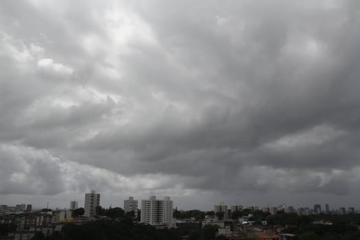 salvador, bahia / brazil -  november 13, 2013: Sky with rain clouds is seen in the city of Salvador