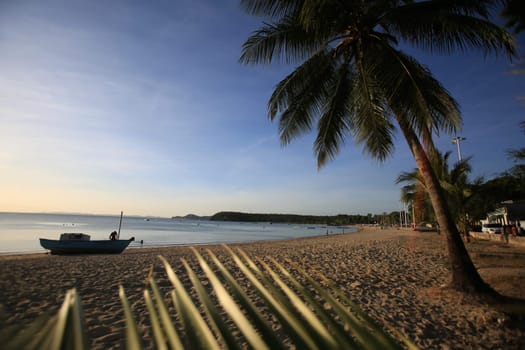 salvador, bahia / brazil - december 1, 2015: late afternoon at Santome de Paripe beach, in the city of Salvador.