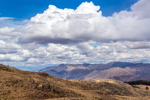 View of the Sacred Valley near Cuzco, Peru