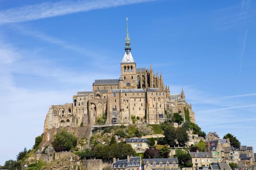 mont saint michel view, in the north of france
