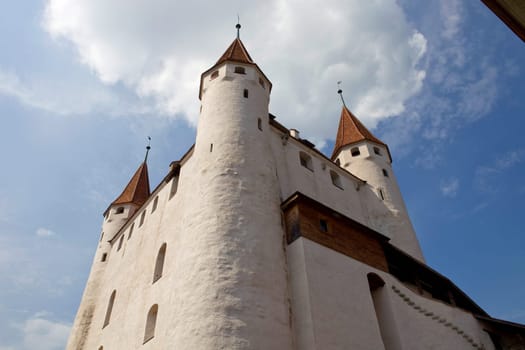 The famous Thun castle in Switzerland