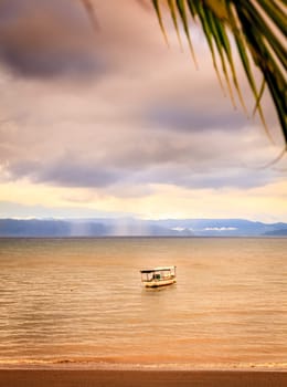 Storm over Pavon Bay on the Pacific coast of Costa Rica