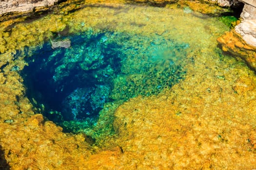 Al Kasfah Hot Spring in the city of Rustaq, Oman