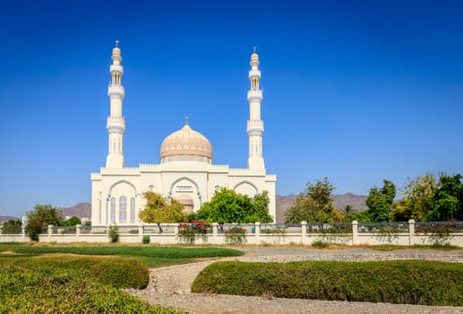 Sultan Qaboos Mosque in Rustaq, Oman