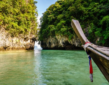 Entrance to a hidden lagoon on Ko Hong island, Krabi, Thailand