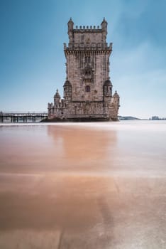 lisbon monument castle seashore landscape sunny day