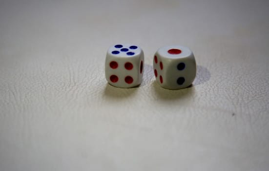 salvador, bahia / brazil - may 12, 2020: dice cube, object used in games of chance.