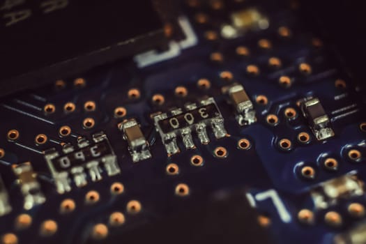 Computer Hardware Macro Closeup Texture.