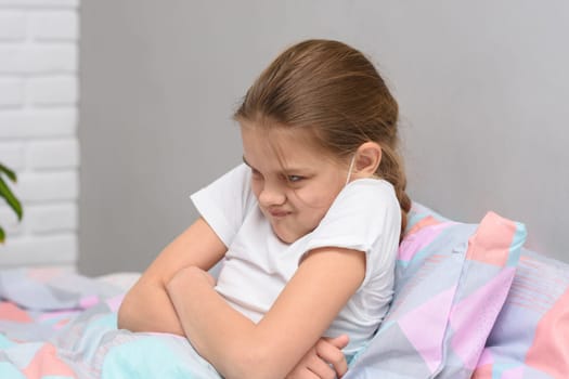 Teen girl ten years old does not want to go to bed