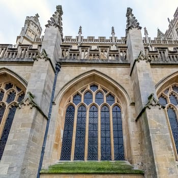 Bath Abbey in Bath, Somerset, United Kingdom on 1 December 2019