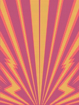 Red yellow background. Pop art retro vector illustration 50s 60s style