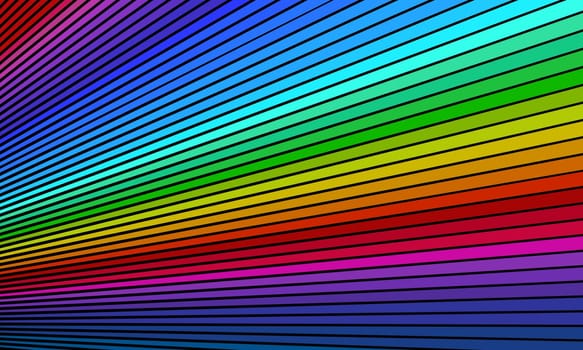 Rainbow bright background. Pop art retro vector illustration 50s 60s style