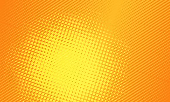 Orange pop art background. Pop art retro vector illustration 50s 60s style