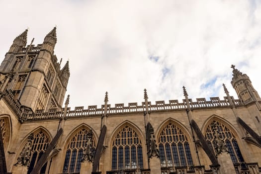 Bath Abbey in Bath, Somerset, United Kingdom on 1 December 2019