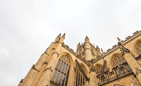 Bath Abbey in Bath, Somerset, United Kingdom on 1 December 2019